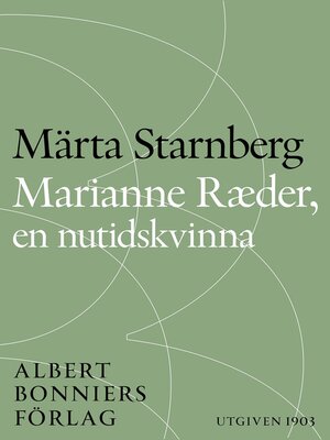 cover image of Marianne R&#230;der, en nutidskvinna